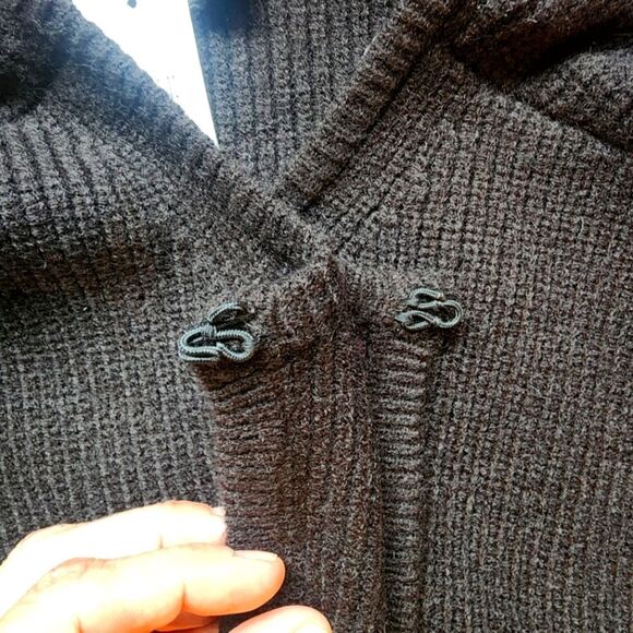 Ann Taylor Black Open Front Cardigan, Sz. S - Picture 6 of 8